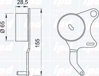 IPD 14-0449 - Rullo tenditore, Cinghia dentata autozon.pro
