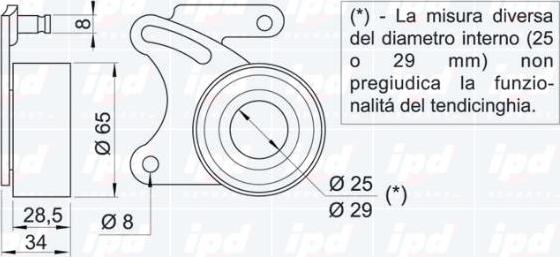 IPD 14-0448 - Rullo tenditore, Cinghia dentata autozon.pro