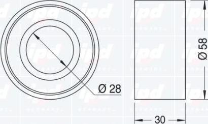 IPD 14-0659 - Rullo tenditore, Cinghia dentata autozon.pro