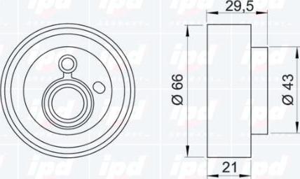 IPD 14-0076 - Rullo tenditore, Cinghia dentata autozon.pro