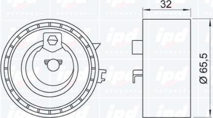 IPD 14-1055 - Rullo tenditore, Cinghia dentata autozon.pro