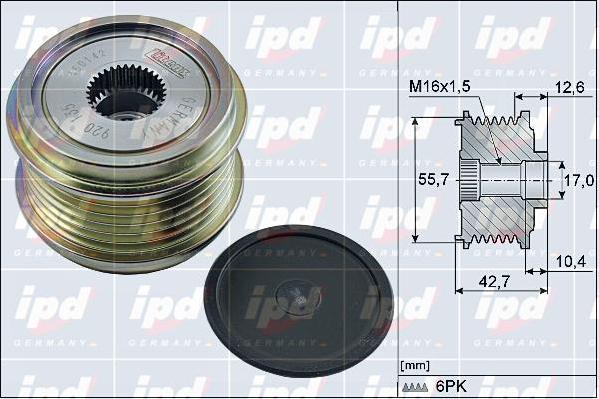 IPD 15-4098 - Puleggia cinghia, Alternatore autozon.pro