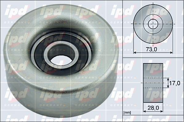 IPD 15-4054 - Galoppino / Guidacinghia, Cinghia Poly-V autozon.pro