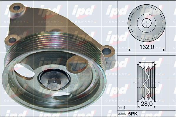 IPD 15-4055 - Galoppino / Guidacinghia, Cinghia Poly-V autozon.pro