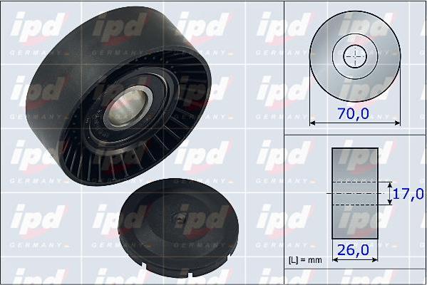 IPD 15-4002 - Galoppino / Guidacinghia, Cinghia Poly-V autozon.pro