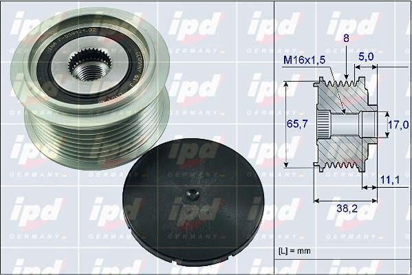 IPD 15-4080 - Puleggia cinghia, Alternatore autozon.pro