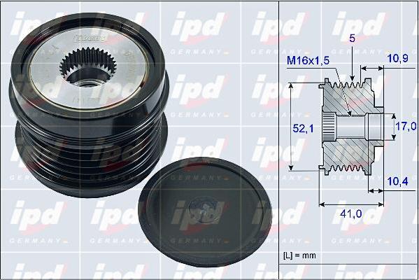 IPD 15-4035 - Puleggia cinghia, Alternatore autozon.pro