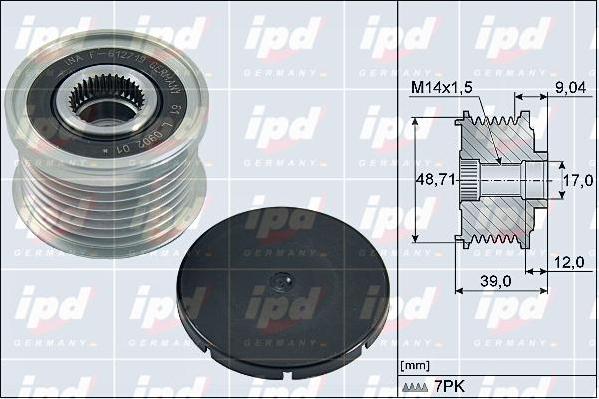 IPD 15-4155 - Puleggia cinghia, Alternatore autozon.pro