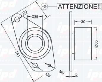 IPD 15-0280 - Galoppino / Guidacinghia, Cinghia dentata autozon.pro