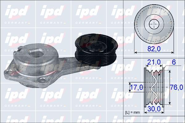 IPD 15-3946 - Tendicinghia, Cinghia Poly-V autozon.pro