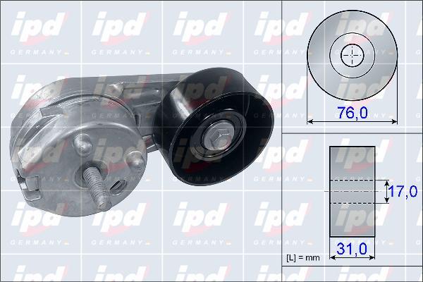 IPD 15-3948 - Tendicinghia, Cinghia Poly-V autozon.pro