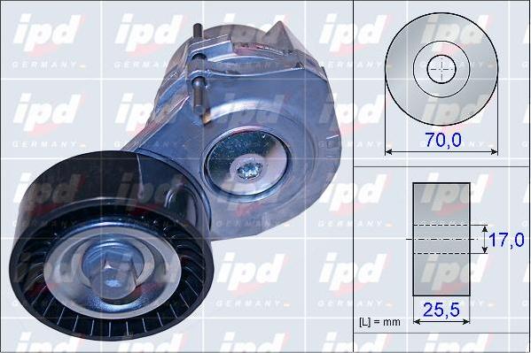 IPD 15-3958 - Tendicinghia, Cinghia Poly-V autozon.pro