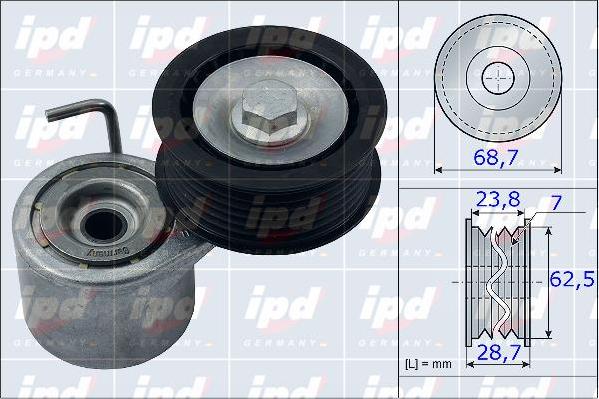 IPD 15-3960 - Tendicinghia, Cinghia Poly-V autozon.pro