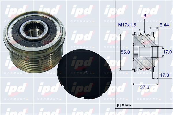 IPD 15-3968 - Puleggia cinghia, Alternatore autozon.pro