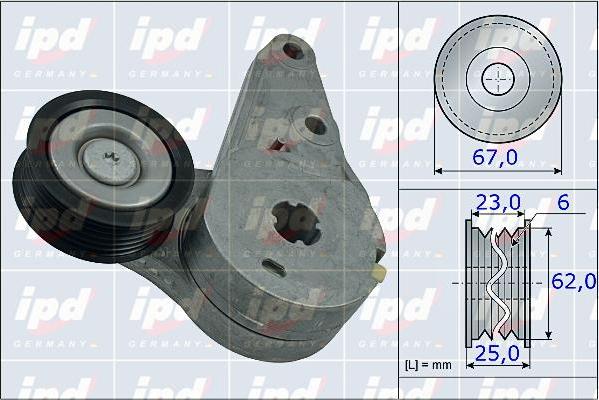 IPD 15-3903 - Tendicinghia, Cinghia Poly-V autozon.pro