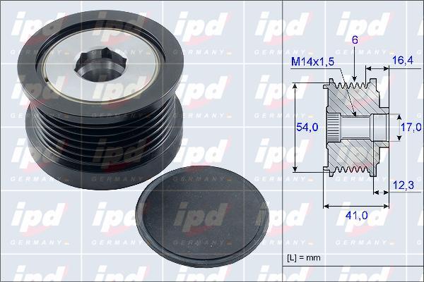 IPD 15-3914 - Puleggia cinghia, Alternatore autozon.pro