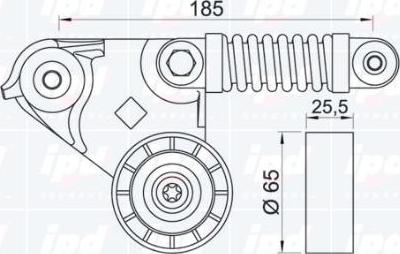 IPD 15-3090 - Tendicinghia, Cinghia Poly-V autozon.pro