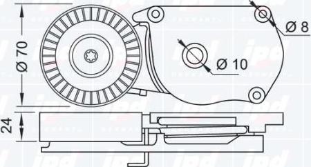 IPD 15-3160 - Tendicinghia, Cinghia Poly-V autozon.pro