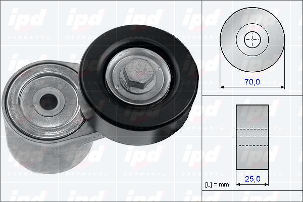 IPD 15-3845 - Tendicinghia, Cinghia Poly-V autozon.pro