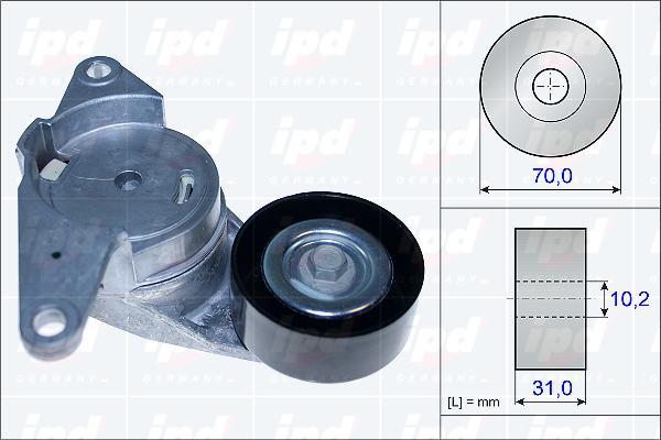 IPD 15-3842 - Tendicinghia, Cinghia Poly-V autozon.pro