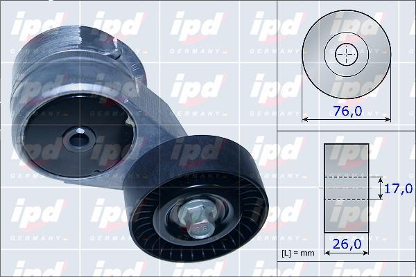 IPD 15-3864 - Tendicinghia, Cinghia Poly-V autozon.pro