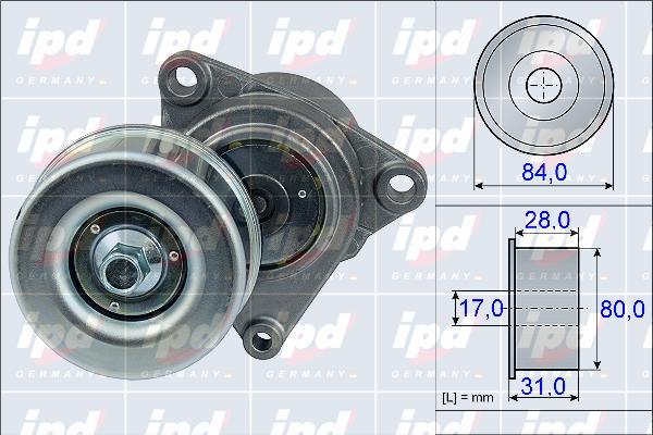 IPD 15-3863 - Tendicinghia, Cinghia Poly-V autozon.pro