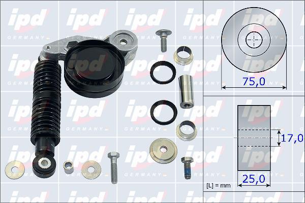 IPD 15-3862 - Kit riparazione, Braccio tenditore-Cinghia Poly-V autozon.pro