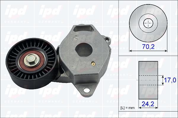 IPD 15-3806 - Tendicinghia, Cinghia Poly-V autozon.pro