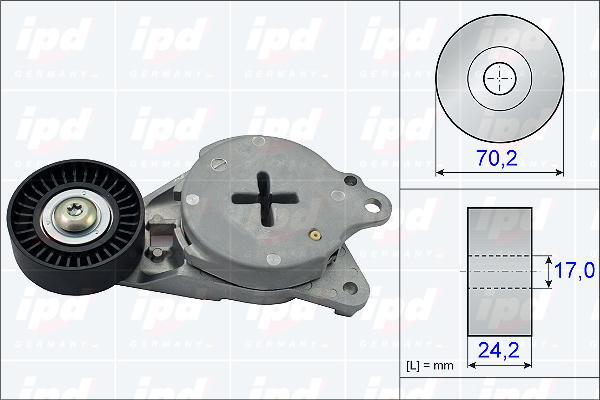 IPD 15-3803 - Tendicinghia, Cinghia Poly-V autozon.pro