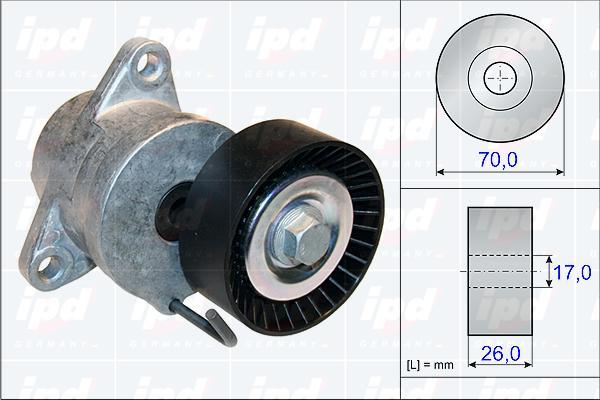 IPD 15-3810 - Tendicinghia, Cinghia Poly-V autozon.pro