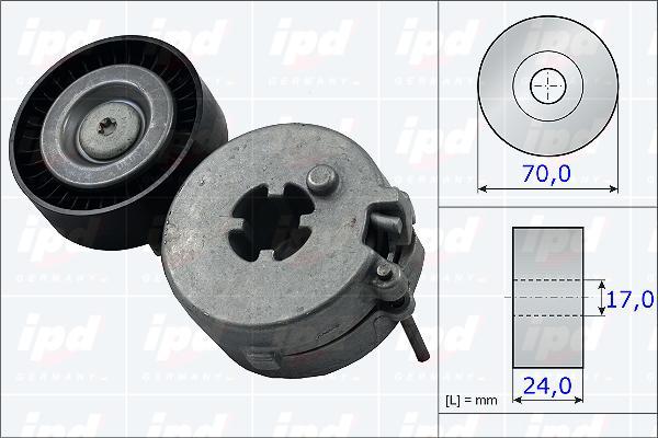 IPD 15-3833 - Tendicinghia, Cinghia Poly-V autozon.pro