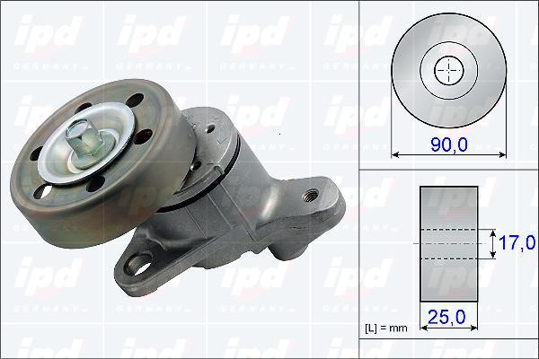 IPD 15-3795 - Tendicinghia, Cinghia Poly-V autozon.pro