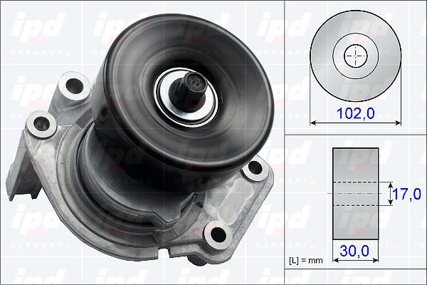 IPD 15-3701 - Tendicinghia, Cinghia Poly-V autozon.pro