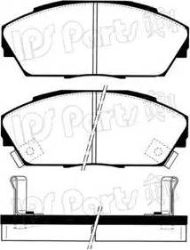 IPS Parts IBD-1440 - Kit pastiglie freno, Freno a disco autozon.pro