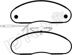 IPS Parts IBD-1196 - Kit pastiglie freno, Freno a disco autozon.pro