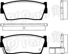 IPS Parts IBD-1806 - Kit pastiglie freno, Freno a disco autozon.pro