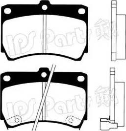 IPS Parts IBD-1341 - Kit pastiglie freno, Freno a disco autozon.pro