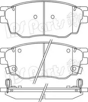 IPS Parts IBD-1365 - Kit pastiglie freno, Freno a disco autozon.pro