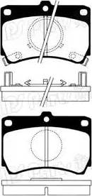 IPS Parts IBD-1326 - Kit pastiglie freno, Freno a disco autozon.pro