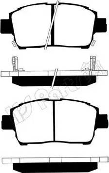 IPS Parts IBD-1203 - Kit pastiglie freno, Freno a disco autozon.pro