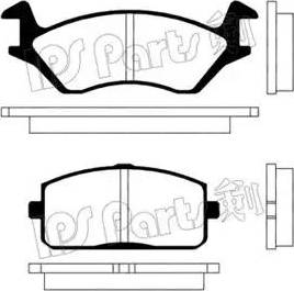 IPS Parts IBD-1202 - Kit pastiglie freno, Freno a disco autozon.pro