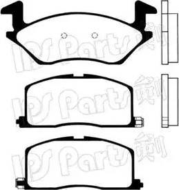 IPS Parts IBD-1284 - Kit pastiglie freno, Freno a disco autozon.pro