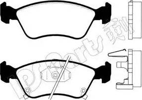 IPS Parts IBD-1282 - Kit pastiglie freno, Freno a disco autozon.pro