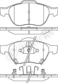 IPS Parts IBD-1278 - Kit pastiglie freno, Freno a disco autozon.pro