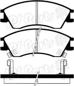 IPS Parts IBD-1710 - Kit pastiglie freno, Freno a disco autozon.pro