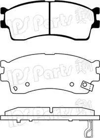 IPS Parts IBD-1K07 - Kit pastiglie freno, Freno a disco autozon.pro