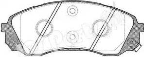 IPS Parts IBD-1K18 - Kit pastiglie freno, Freno a disco autozon.pro