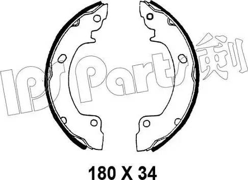 IPS Parts IBL-4596 - Ganascia freno autozon.pro