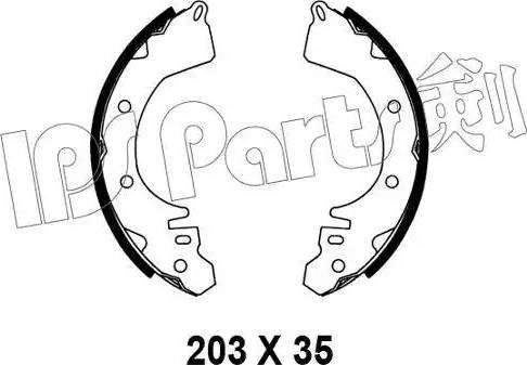 IPS Parts IBL-4527 - Ganascia freno autozon.pro