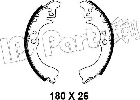 IPS Parts IBL-4611 - Ganascia freno autozon.pro